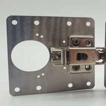 씽크대 경첩 댐퍼 보강판 보강재 90x90mm, 1개