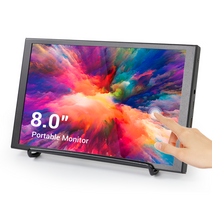 10인치모니터 듀얼모니터 자동차 후방 모니터 8 인치 터치 스크린 hdmi 휴대용 내장