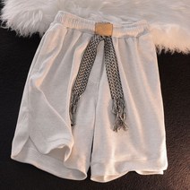 빽바지 남자 흰색 편한 7부 6부 마른남자 반바지 5부 숏 여름 빅사이즈 캐주얼 화이트 면 원마일웨어