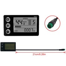 전기자전거 디스플레이 lcd-s866 방수sm 플러그가있는 스마트 미터 243648v 전기 스쿠터 lcd 패널 전자 자전거 액세서리, 방수 조인트, 02 Waterproof Plug