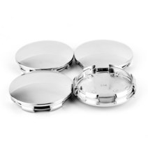 Vossen CV3 CV5 퓨어 베이스 자동차 휠 센터 커버 림 64.5mm 엠블럼 없음 합금 휠용 범용 허브 캡 4 개, 02 4xChrome