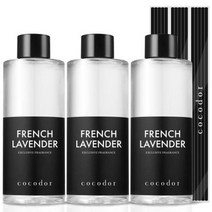 쇼핑백+코코도르리필액200ml3개 프렌치라벤더&스틱15, 코코도르리필액200ml3개 프렌치