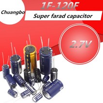 1+1 슈퍼캐패시터 2pcs 2.7v 0.5f 1.0f 1f 2f 3.3f 4f 4.7f 5f 6f 7f 8f 10f 15f 20f 25f 30f 50f 60f 70f 100f, 40f