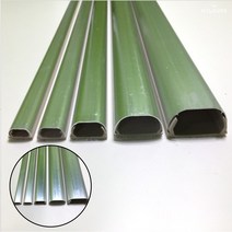 milovhi 알루미늄쫄대 1m 전선가리개 전기 선정리 쫄대 일자 전선 몰딩 커버 케이블 선 보호, 알루미늄 쫄대, 5호