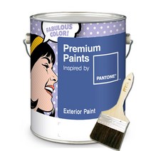 노루페인트 팬톤 수성 외부 페인트 콘크리트 철재 조색 무광 1L, Lemon Verbena(12-0742)