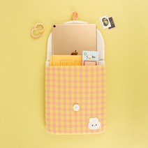 [올뉴프레임] 버튼 아이패드 파우치, 토끼