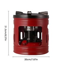 기름난로 석유곤로 캠핑 등유난로 로터리히터 석유히터 스토브 야외 요리 오일 디젤 피크닉 하이킹 버너 필드, 빨간색