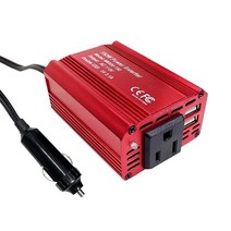 다운컴버터 DCDC컨버터 150W 자동차 전원 인버터 12V 220V 및 AC 110v 변환기 충전기 어댑터 수정 사인파 E, 03 Red US