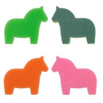 이케아 SNABBAKAT 주방 욕실 양면 스펀지 수세미 2개입, 오렌지