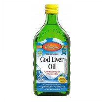 Carlson Cod Liver Oil 칼슨 코드 리버 오일 레몬맛 1100mg 16.9oz(500ml), 1개, 1