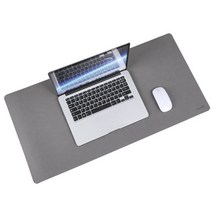 TG 가죽 데스크 매트 책상 패드 테이블 논슬립 와이드 대형 마우스 장패드, 그레이