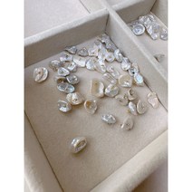 [그레이스샵] 리본공예 수공예 부자재 귀걸이 악세사리 만들기 불균형 천연 바로크 담수진주 5개 랜덤 (주문수량1=5개)