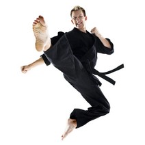 주짓수도복 유도복 검은색 가라데 유니폼 면 100