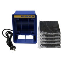 국소배기장치 220v110v fa-400 솔더 철 연기 흡수기 esd fume extractor 흡연 악기 5pcs 무료 활성탄 필터 스폰지, 110v
