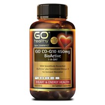 고헬씨 뉴질랜드 코엔자임 Q10 450mg 유비데카레논 코큐텐 오메가3 원어데이 60캡슐 GO healthy CO-Q10 BioActive 1-A-DAY, 1개