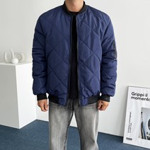 데일트 남자 오버핏 퀄팅 깔깔이 항공 점퍼