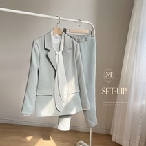 [마랑블루] 더블버튼 자켓 슬랙스 여성 정장 셋업 세트