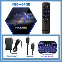 andriod tv box hk rbox r2 rk3566 4g 32gb 64gb 2.4g 5g 듀얼 와이파이 블루투스 000m 8k 4k 미디어 플레이어 수신기 셋톱 박스, 우리 플러그, 4GB 64GB 키보드