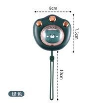 고양이 손난로 우주 캡슐 캠핑 배터리 카라반 겨울 전원 휴대용 전원 빠른충전 2단 USB, 고양이 발톱 핫팩 핑크 1200밀리암페어