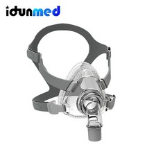 양압기 코골이양압기 테이프 방지밴드CPAP 조정 가능한 헤드 기어가 장착 된 풀 페이스 마스크 의료용 에어, 05 F5A Mask_03 큰
