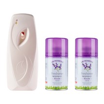 묻따 화장실 타이머 방향제 자동 분사기 실내용 업소용, 꽃향, 1세트