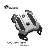 인텔 Lga1700/1200 및 Ryzen3/5/7/9/AM4 모든 금속 식 버터 플라이 시스템 CPU 쿨러 용 Bykski CPU-XPH-T8, 02 AMD
