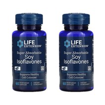 Life Extension 라이프익스텐션 소이 대두 이소플라본 다이드제인 제니스테인 효능 135mg 2팩(60캡슐), 60캡슐, 2개
