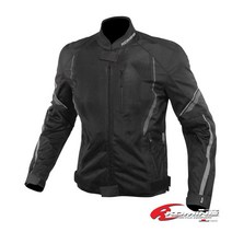 [코미네 KOMINE] JK-146 Protect Half Mesh Jacket 프로텍트 하프 메쉬 자켓, BLACK/L.GREY