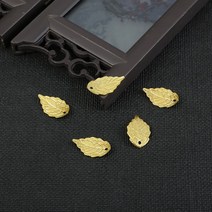 10pcs 선조 꽃 잎 포장 스크랩북에 대 한 금속 매력 DIY 쥬얼리 공예 랩 귀 액세서리, 11 10x18mm Gold 20pcs