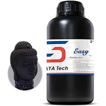 3D프린터 레진 Siraya Tech Easy 3D 프린터 레진 LCD 405nm UV 친환경 식물 기반 급속 수지 표준 광폴리머, 02 흑요석 블랙.