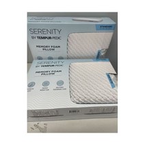 NEW! 2 Pack! Serenity by 템퍼-페딕 메모리폼 침대 베개 Standard 24inx16in