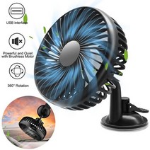 자동차선풍기 챠량용 차량 송풍구 화물차 헤드레스트 차량용무선 선풍기 12v24v mini car fan abs black auto single head fan usb car 컵, a