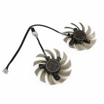 2 개/몫 T128010SH DC 12V 0.25A 75mm 교체 ASUS R9 270X HD7850 GTX 660 770 GTX660 tidirepcu II 그래픽 카드 팬