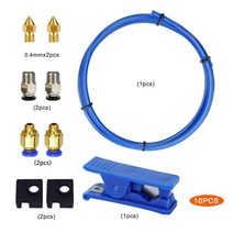 테프론튜브 테프론 호스 10pcs 3d 프린터 키트 보우덴 튜빙 1m ptfe 튜브 공압 커넥터 creality ender 33 v2pro 용 염소 자리 튜빙 점적테이프, 10개