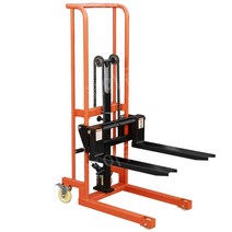 스태커 수동 지게차 전동 리프트 핸드 핸드카 포크 자키 운반 적재, 플랫 타입 - 200kg 상승 0.9미터, 1개