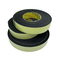스펀지 스폰지 테이프 단면 접착 소음 방음제 두께 1mm~10mm, 폭60mm