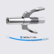 그리스 10000 psi npti8퀵 릴리스 건 커플러 오일 펌프 팁 도구 자동차 팁, 호스가있는 은색