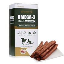 노령견 영양 오메가3 소프트 고기 간식 먹이 맛있는저키 스틱 개, 1개
