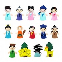 청양토이 펠트 손가락 인형 14종, 전래동화