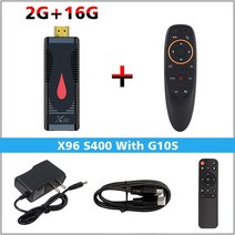 스마트 파이어 TV 올위너 4k 미디어 안드로이드 10 듀얼 동글 S400, 22.Au 플러그 - 2G 16G G10S