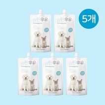 숨탄우유 펫밀크 180ml 강아지 고양이 겸용 우유 (전연령), 5개