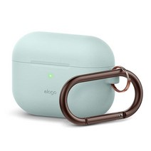 Elago Original Case Compatible with Apple AirPods Pro Case - Protective Silicone Cover with Keychain, Baby Mint