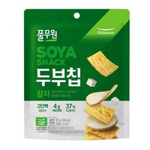 풀무원 사무실간식 탕비실 어린이집 영양간식 주전부리 군것질 두부칩 감자 고단백칩 국산콩두부 35g, 25개