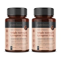 라이코펜 50mg x 360정(각 180정 2병 - 12개월분). 삼중 강도 리코펜은 일반 정제의 3배 강도입니다.