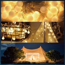 차박 꼬마전구 휴대용 감성캠핑 알전구 LED USB 건전지 버블 앵두알 크리스마스 트리전구, 버블앵두전구, 80구(10m)