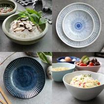 로메이키친 일본식기 접시 찬기 20cm이하 76종 모음 신상추가, 38_노자와깊은접시[19cm/1P]