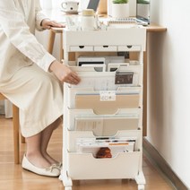 홈스쿨정리함 북트롤리 이동식 책꽂이 서적 수납랙