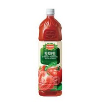 칠성 탕비실 손님대접 가족간식 델몬트 토마토 주스 과즙음료 과일주스 생과일 1.5L 6개, 4세트