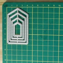 다이컷 틀 커팅다이 스텐실 사각형 별 심장 원형 DIY 공예 금속 절단 다이 스크랩북 양각 종이 카드 앨범 템플릿, small border 15