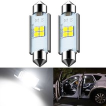 2x 페스 툰 C5W LED CANBUS 전구 31mm 자동차 인테리어 조명 폭스 바겐 골프 4 5 6 7 파사트 B6 B5 B7 폴, 한개옵션1, 03 41mm